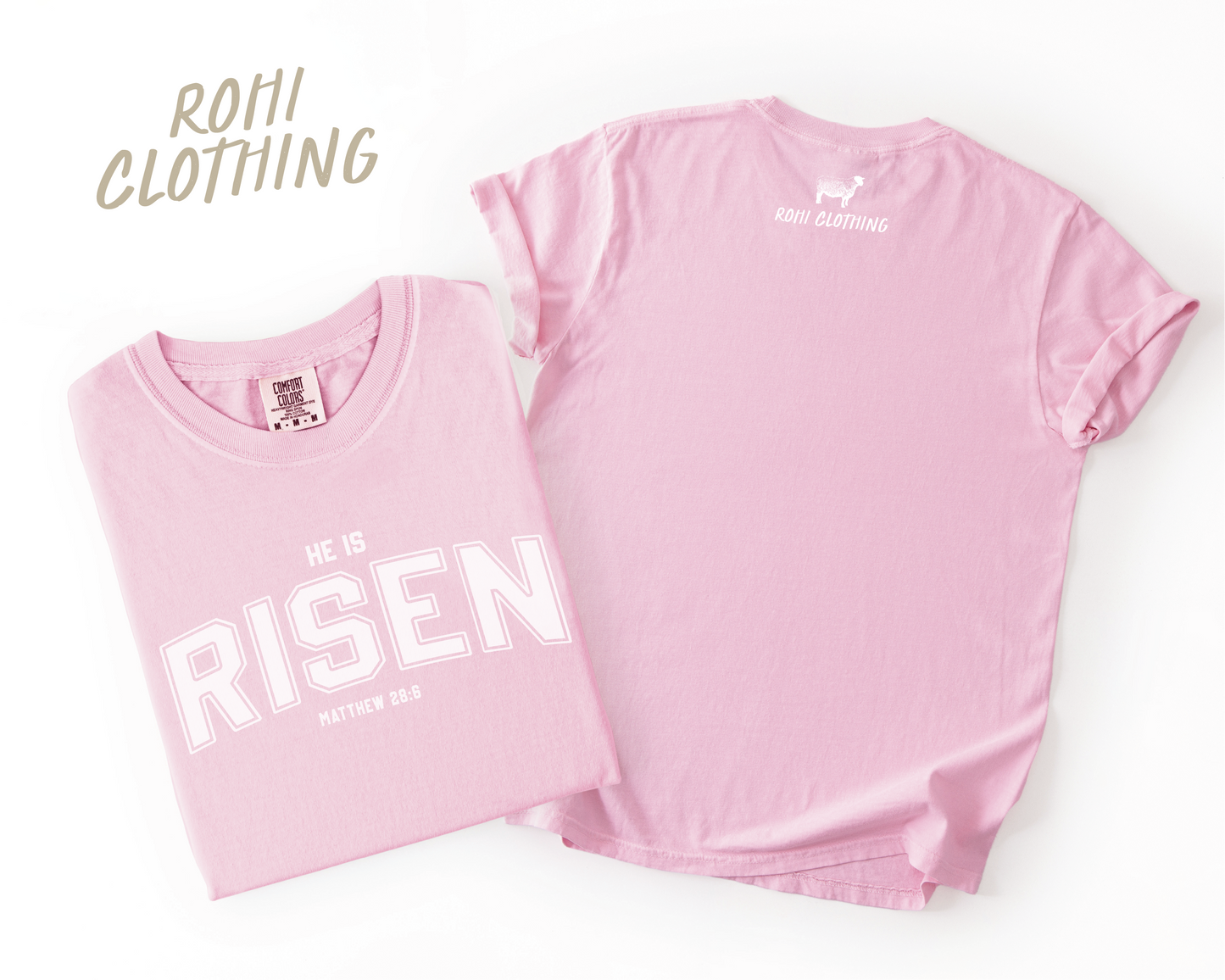 He Is Risen - Easter Adult Tee - Matthew 28:6