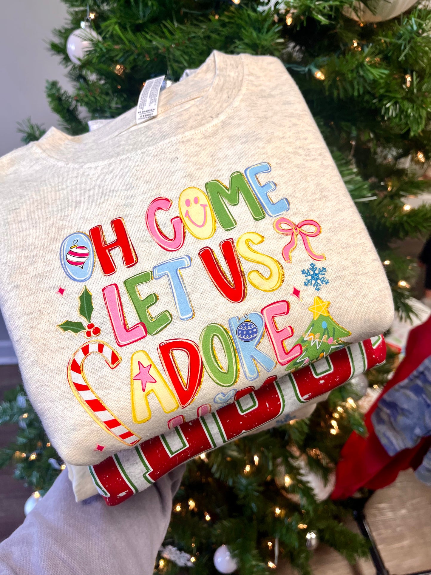 O Come Let Us Adore Him Crewneck