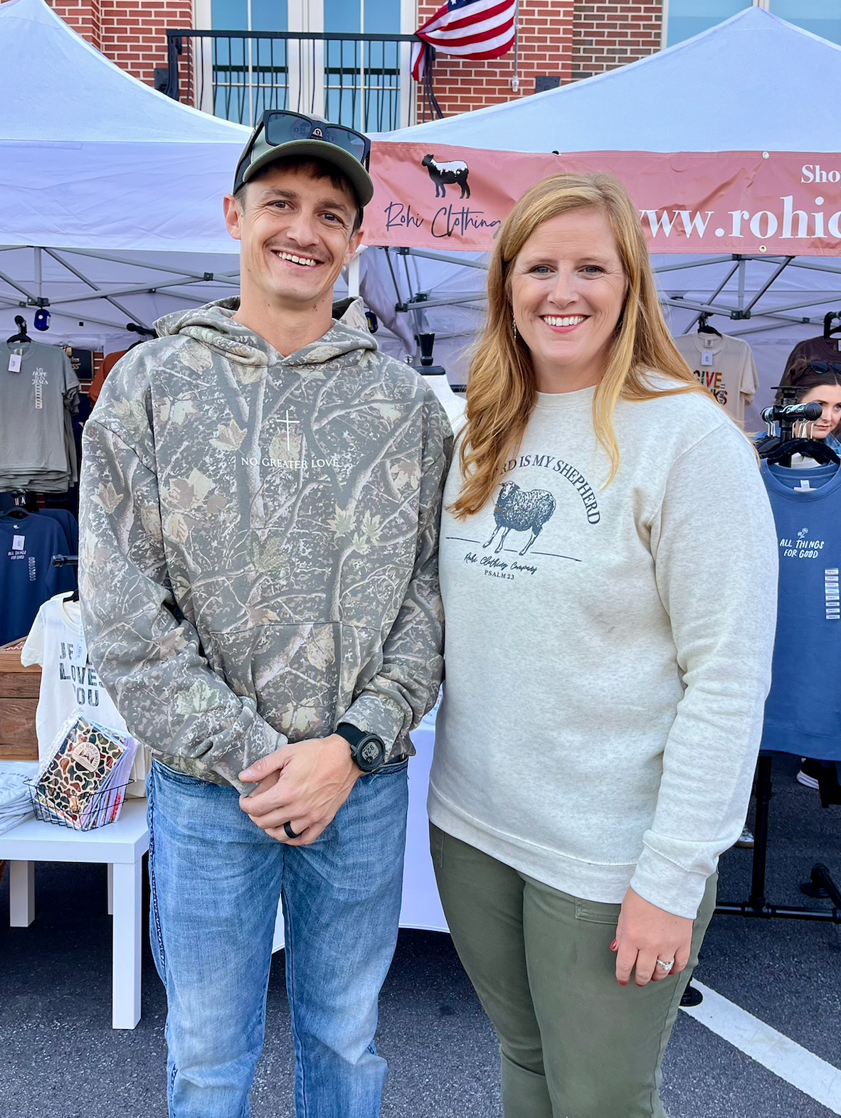 No Greater Love Premium Camo Hoodie