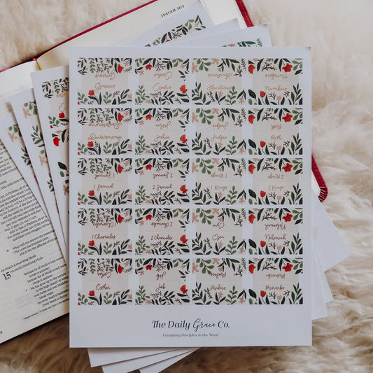 Rust Floral BIBLE TABS