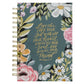 Journal Wirebound Teal Floral Love the Lord Matt. 22:37