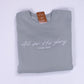 All For His Glory Embroidered Heavyweight Sweatshirt in Mint