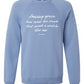 AMAZING GRACE MICROFLEECE CREWNECK - PERI BLUE