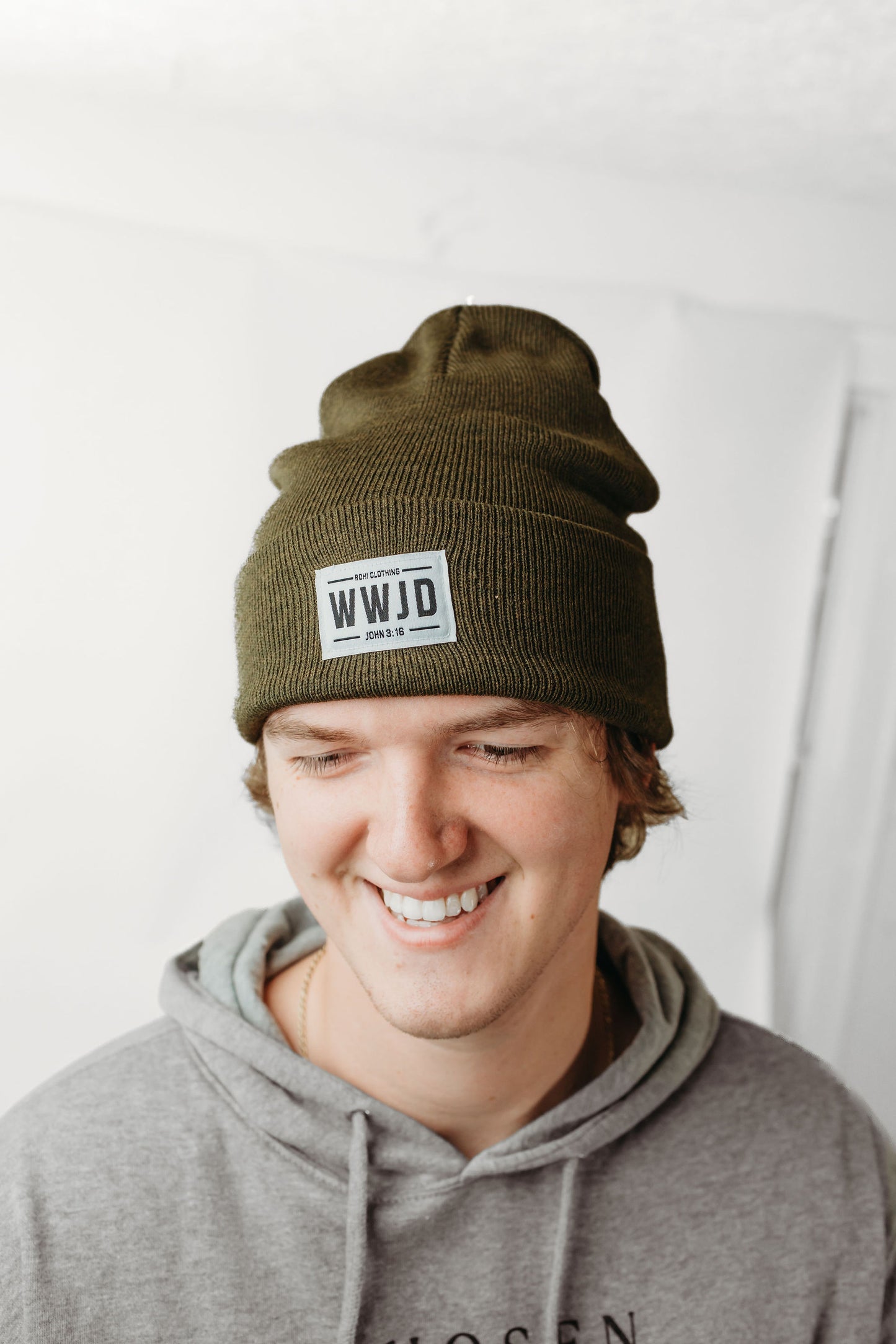 The Lord Is My Shepherd Beanie - Olive