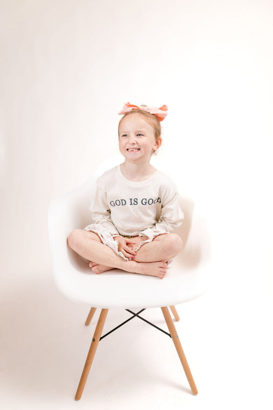 God Is Good Youth Long Sleeve Tee