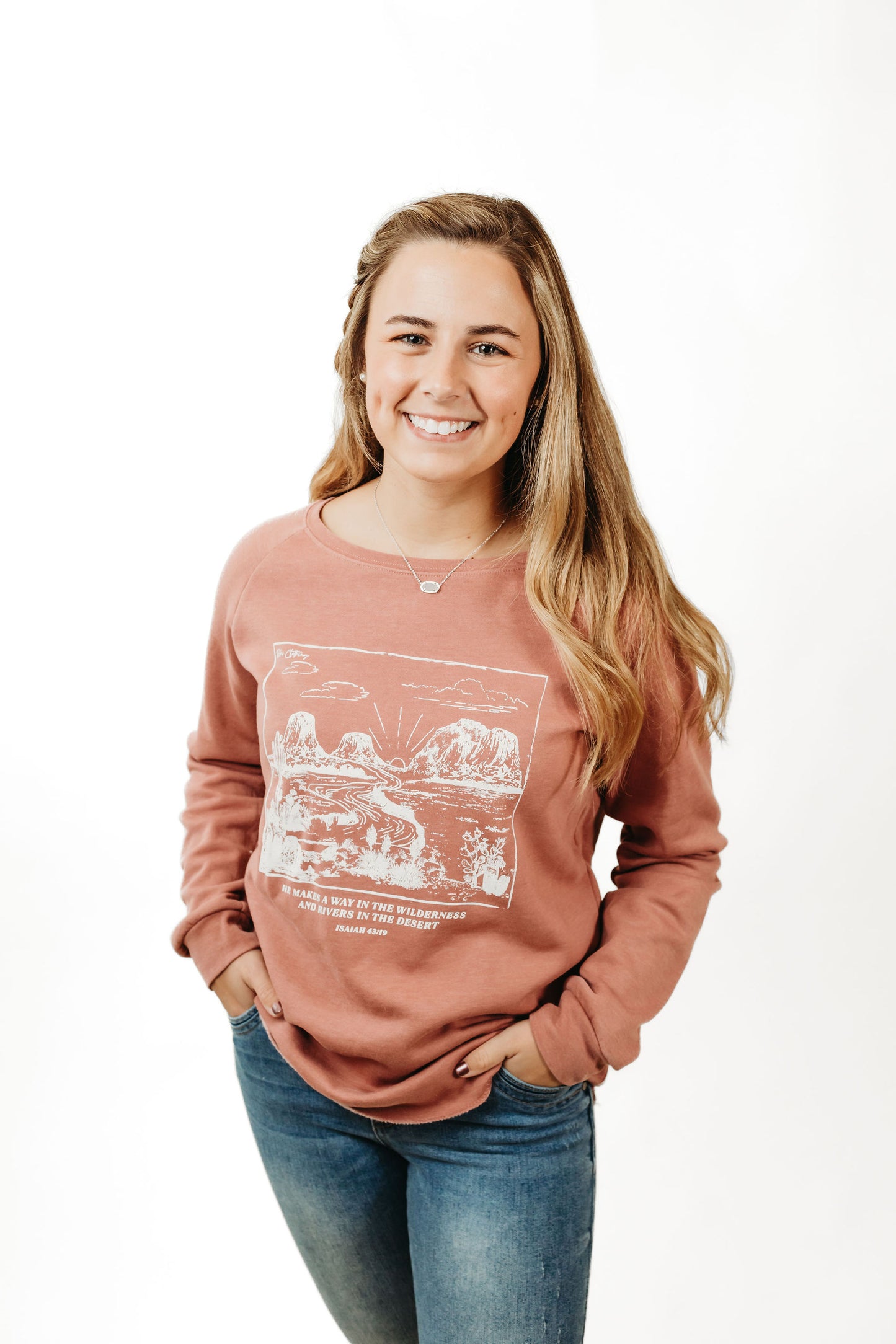Rivers In the Desert Open Hem Crewneck