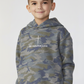 'No Greater Love' Camo Hoodie - Dark Vintage Wash