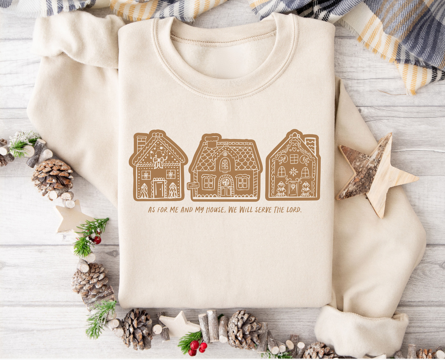 As For Me and My House Gingerbread Crewneck