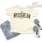 He Is Risen Camo Print Easter Tee — A Kids Easter Faith Tee