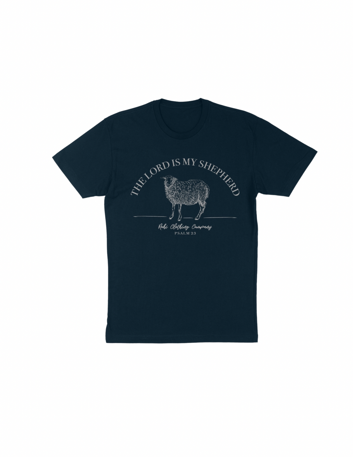 The Lord is My Shepherd Tee In Navy