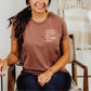 Living Proof of a Loving God Tee in Chestnut