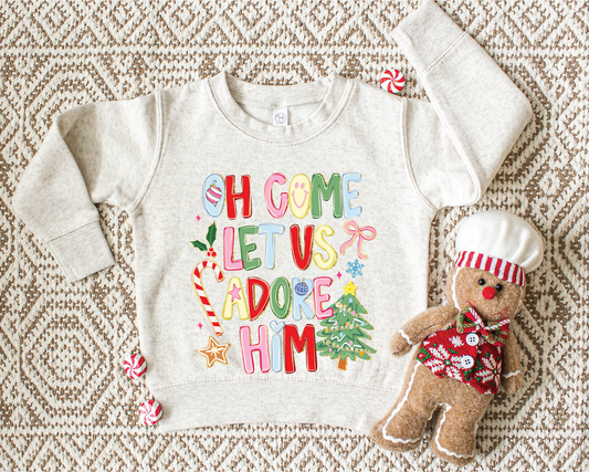 O Come Let Us Adore Him Youth Tee