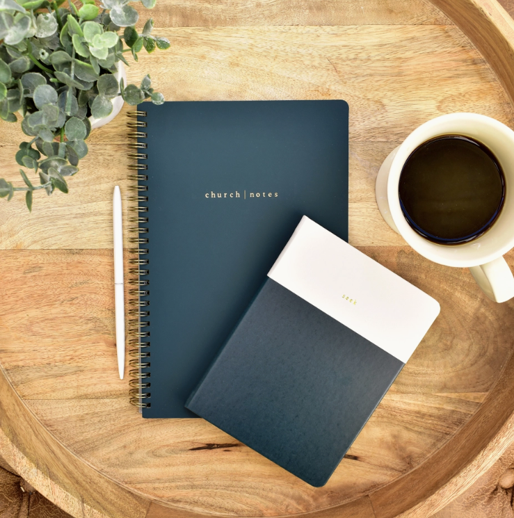 Church Notes Notebook - Navy