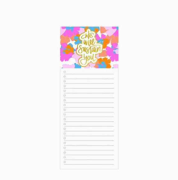Magnetic Notepad He Will Sustain You