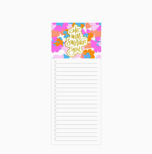 Magnetic Notepad He Will Sustain You