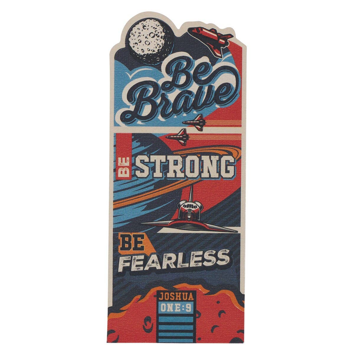 Bookmark Die-cut Be Strong Josh. 1:9